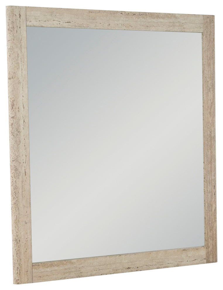 Nova Domus Roma Modern Travertine, Gold Mirror