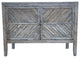 2 Door High Leg Accent Console With Door Detail, Brown