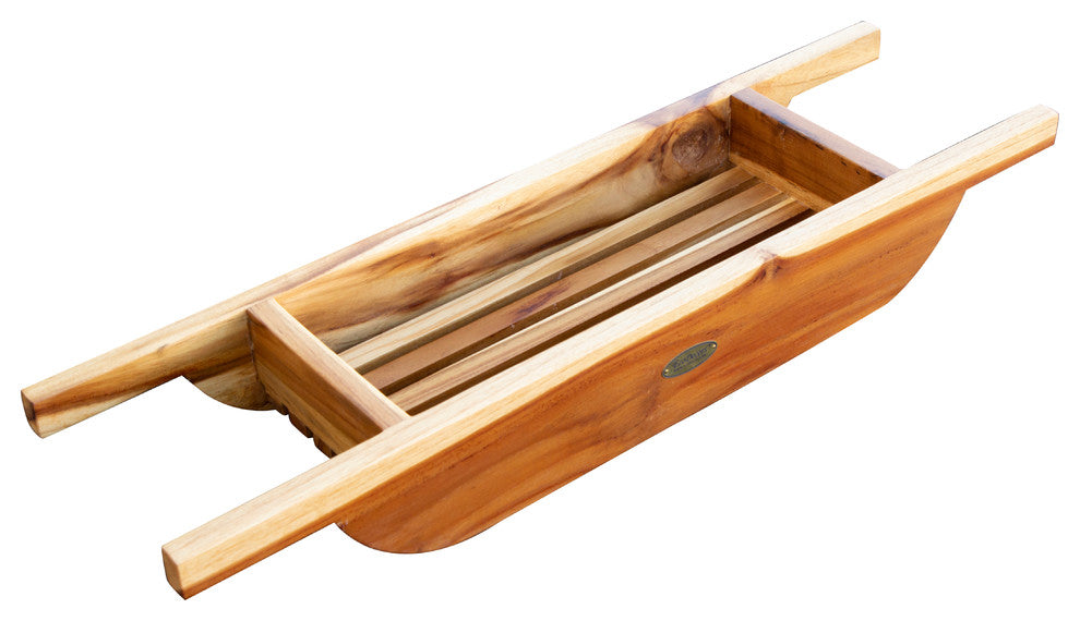 EcoDecors Eleganto Teak Bath Caddy