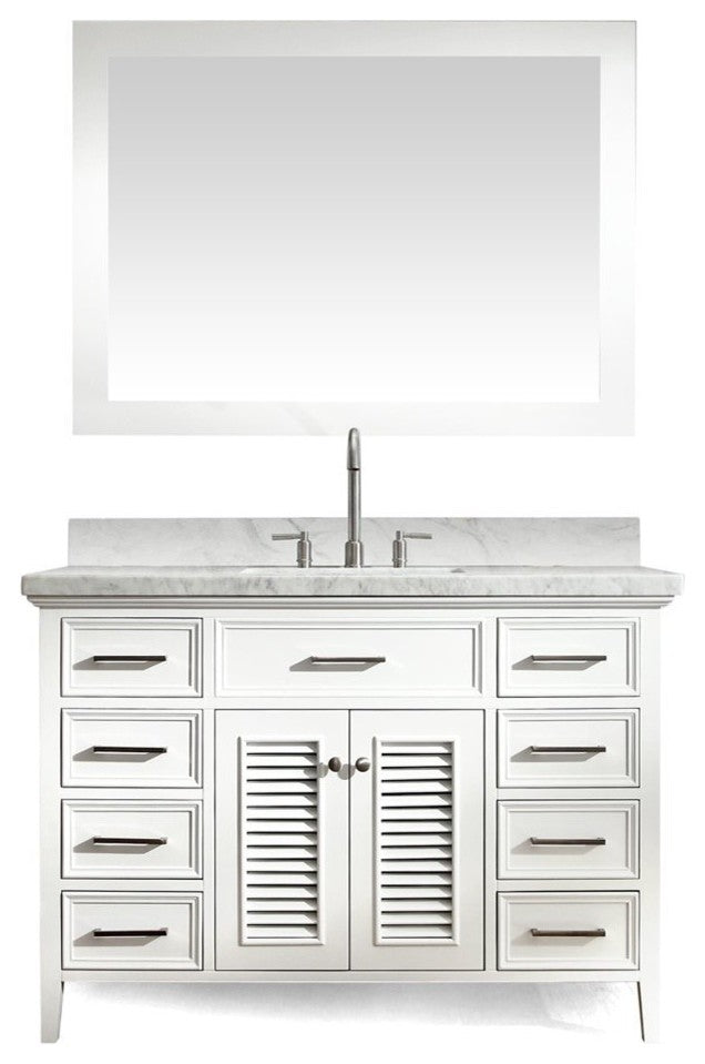 Kensington 49" Single Sink Vanity Set, White
