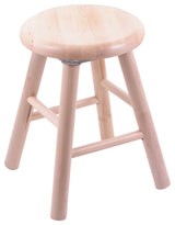 Holland Bar Stool, Maple Saddle Dish Vanity Stool, Smooth Legs