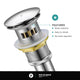 Pop Up Drain With Strainer Basket, Satin Nickel