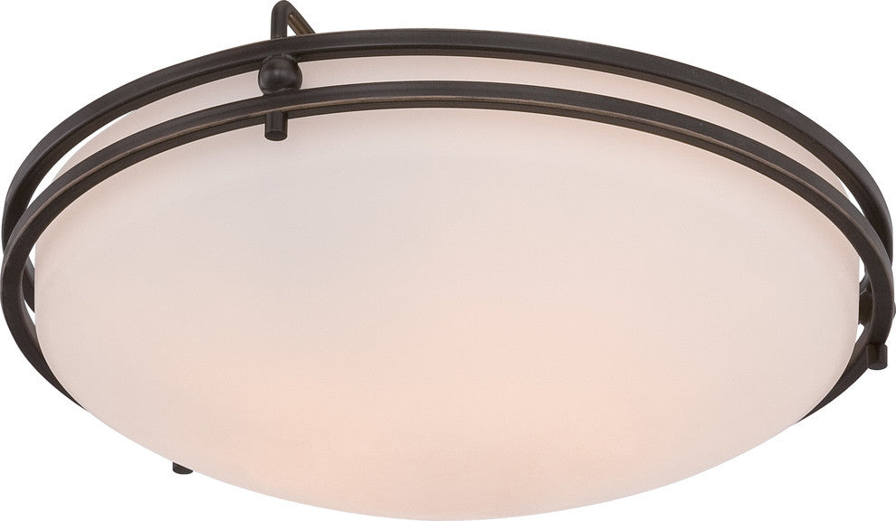 Quoizel OZ1613PN Two Light Flush Mount Ozark Palladian Bronze