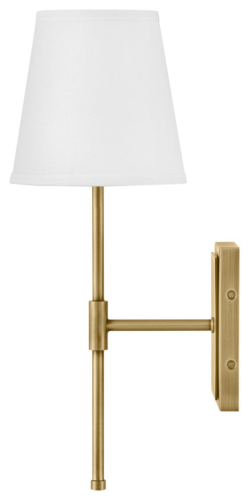 Lark Beale Medium Single Light Sconce, Lacquered Brass