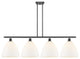 Innovations 516-4I-BK-GBD-121 4 Light Island Light, Matte Black