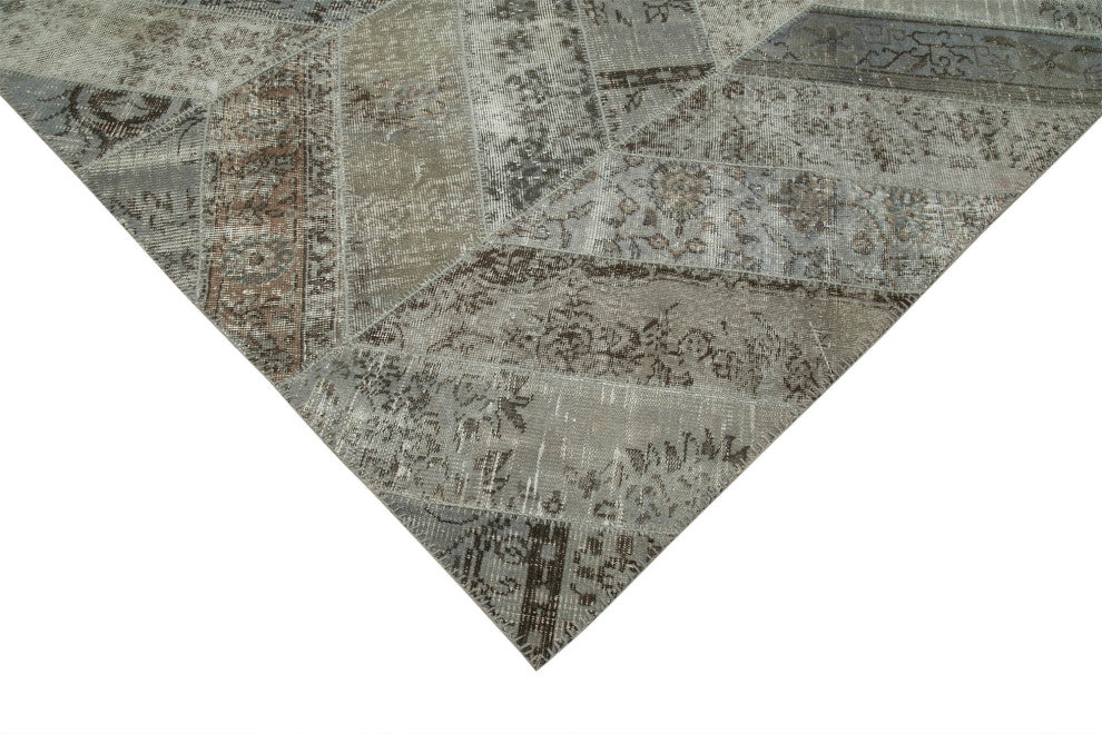 Rug N Carpet - Handmade Turkish 9' 0" x 12' 2" Unique Patchwork Area Rug