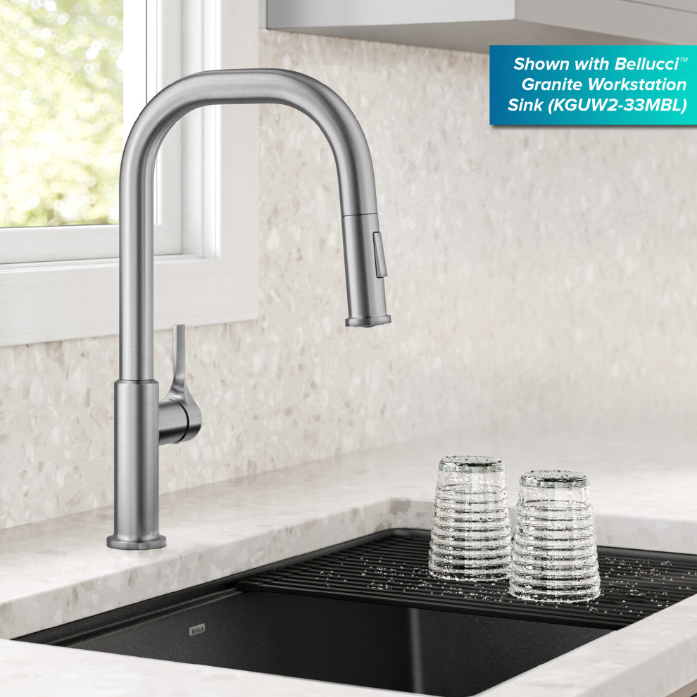 KRAUS Torak 2-Function Single Handle Pull Down Kitchen Faucet SFS