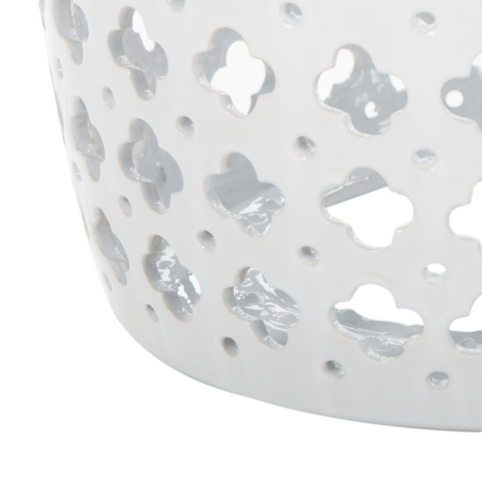 Safavieh Lacey Garden Stool, White