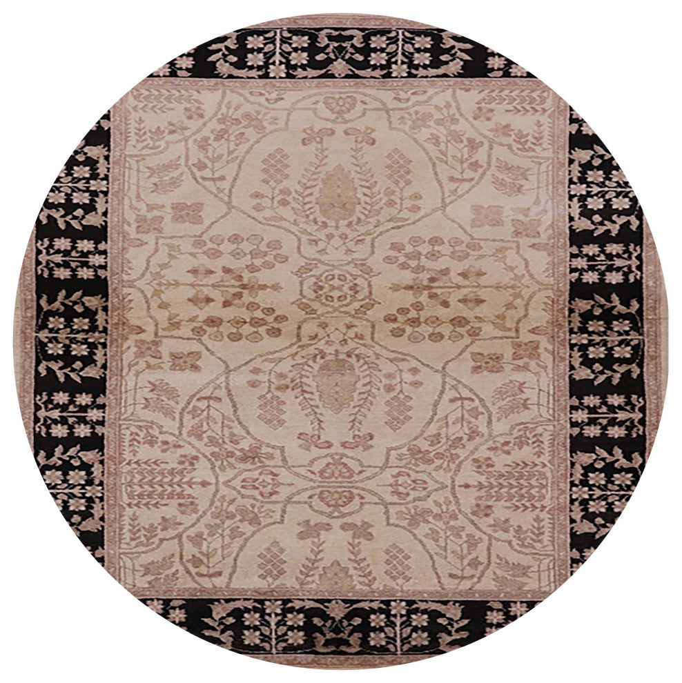Ahgly Company Indoor Round Mid-Century Modern Area Rugs, 7' Round