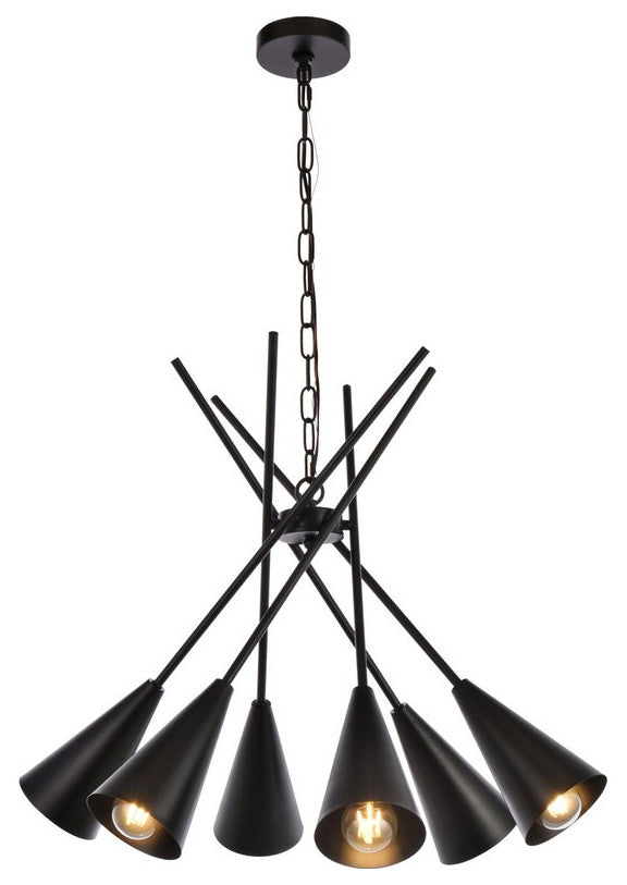 Living District LD651D32BK Casen 32" Pendant, Black