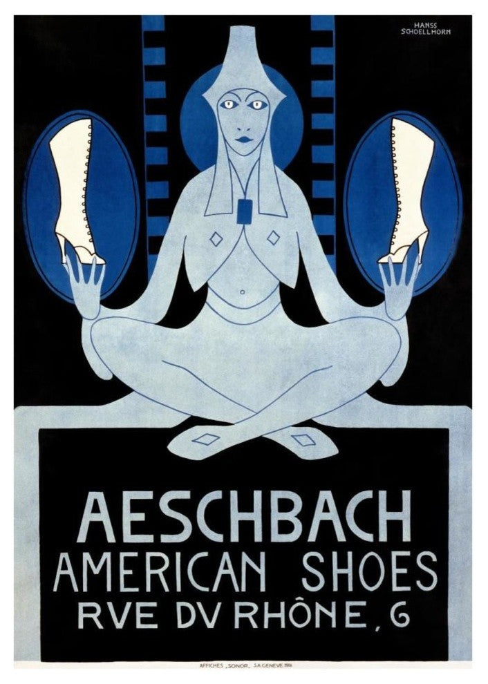 "Aeschbach American Shoes" Digital Paper Print by Hans Schoellhorn, 27"x38"