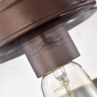 Roan Transitional 1 Light Oil Rubbed Bronze Mini Pendant Ceiling Fixture 9" Wide