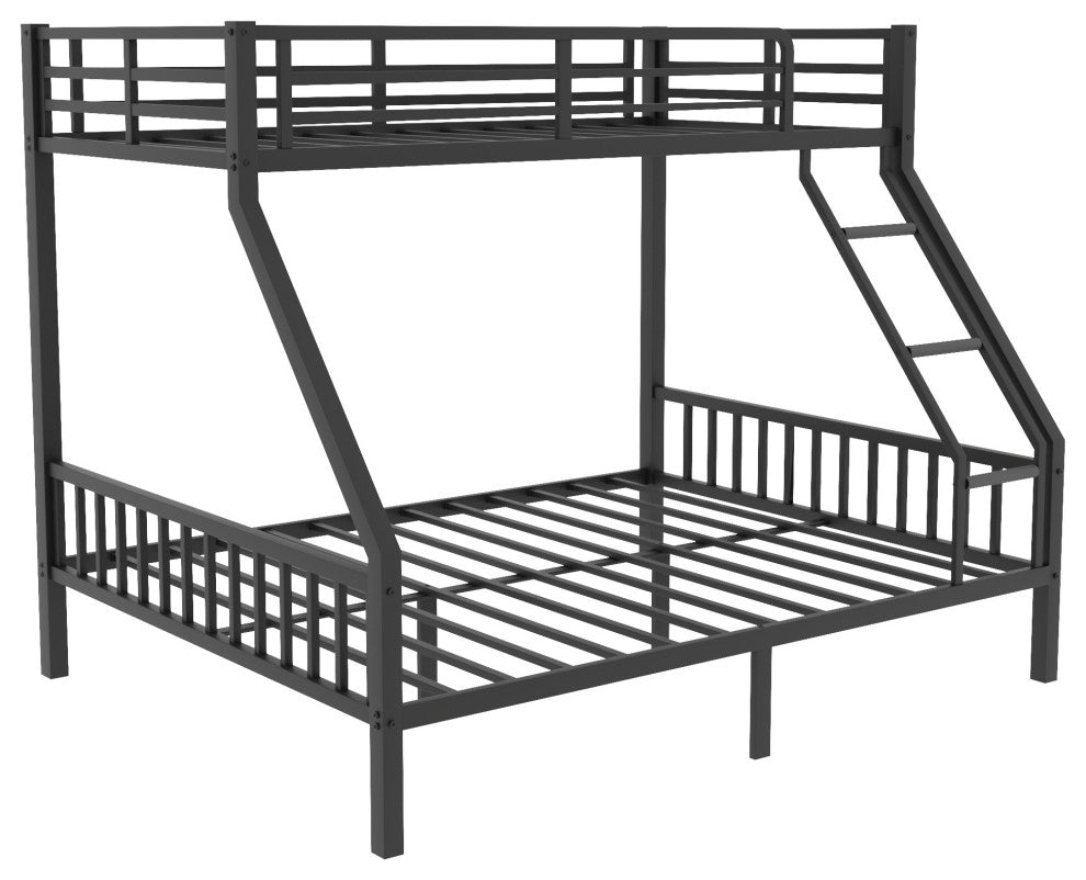 Gewnee Twin XL Over Queen Metal Bunk Bed