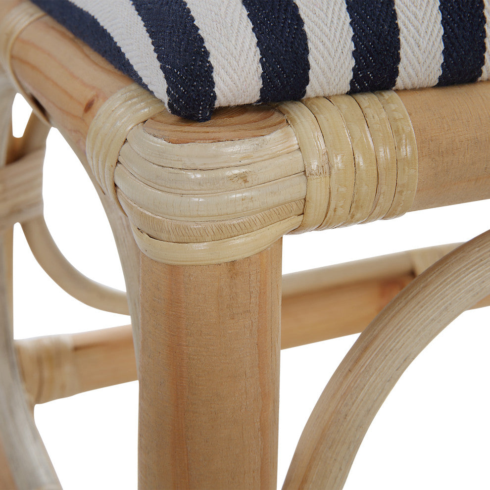 Laguna Small Bench, Striped