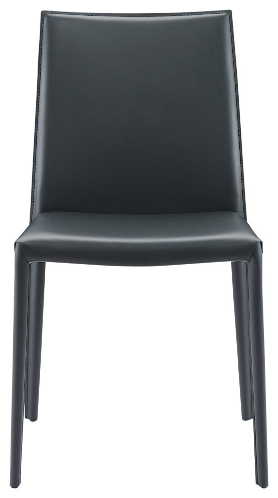 Elite Living Prima, Set of 2, Mid-Century Modern Dining Chair, Smoke