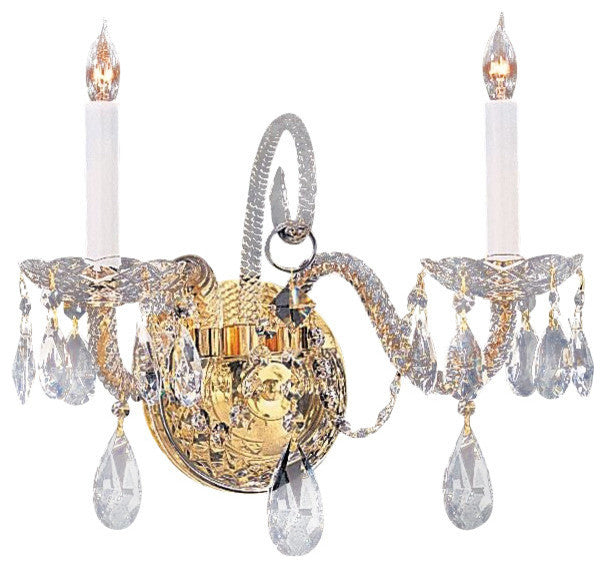Crystorama Traditional Crystal 2-Light Sconce