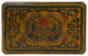 Chinese Distressed Yellow Phoenix Graphic Rectangular Shape Box Hws1993
