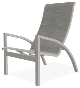 Kendall Sling Stackable Outdoor Lounge Chair, Sicily/Warm Gray