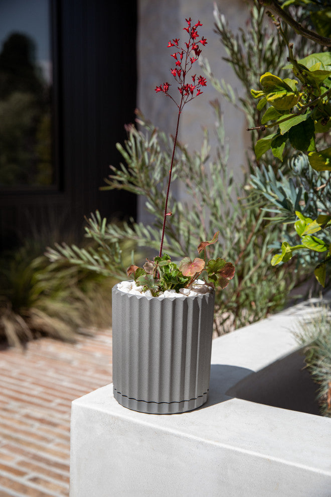 Veradek Demi Series Demi 6" Planter, Grey, 6 Inch, 1 Pack