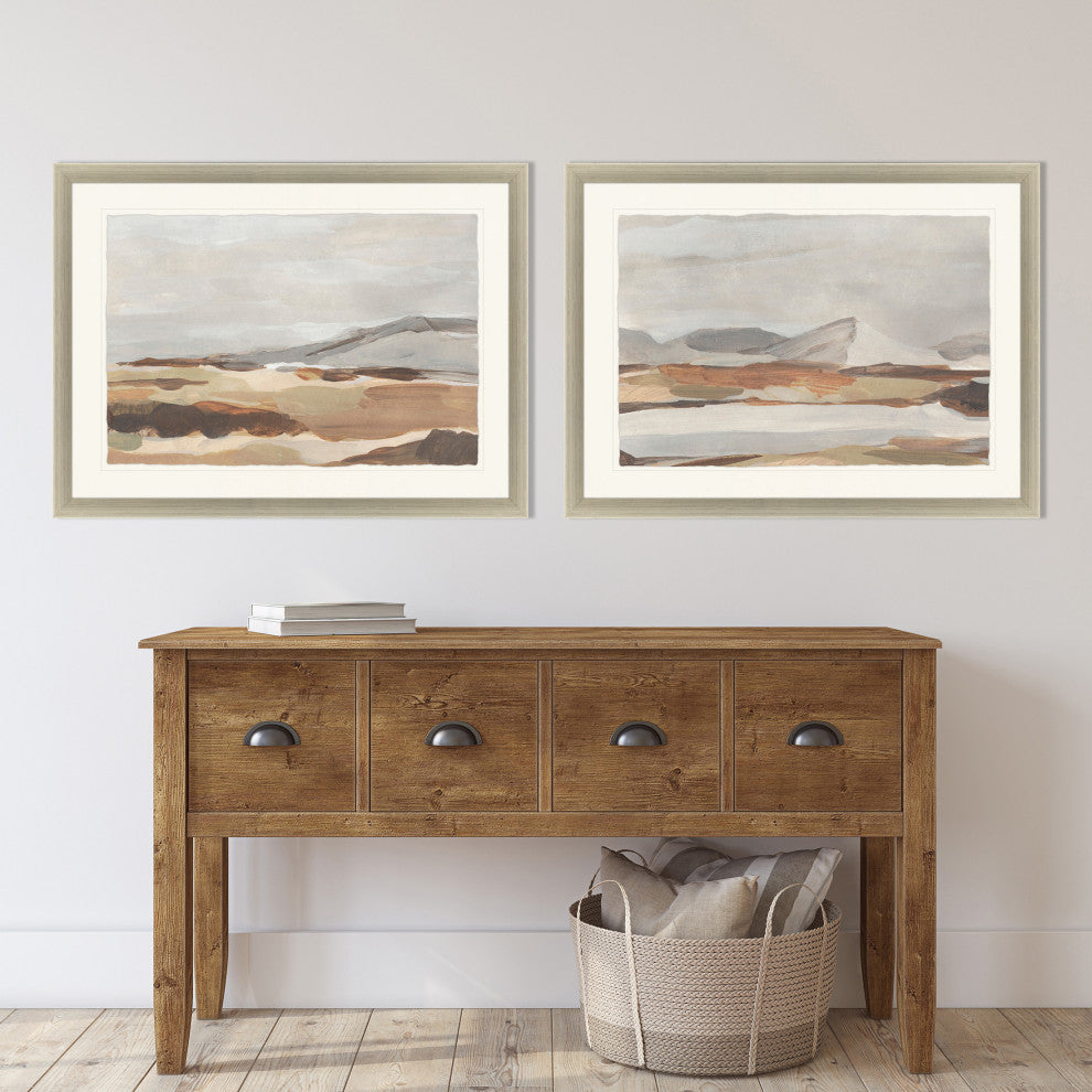 Dusky Mountain, 2-Piece Set Framed Art