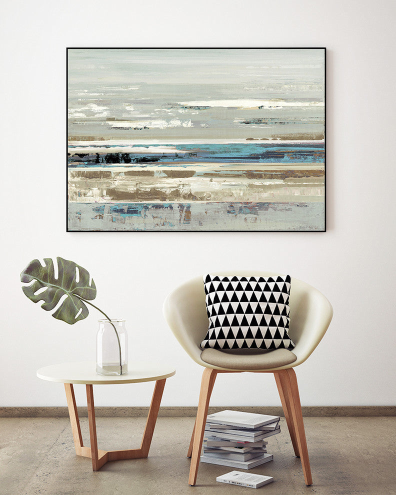 "Eternal Horizon I" Art block Framed Canvas, 32"x24"