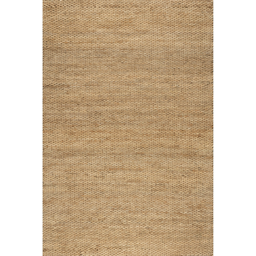 Nuloom Hand Woven Hailey Jute Area Rug, Natural 3'x5'