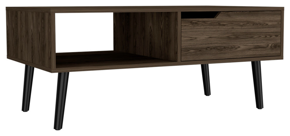Coffee Table Bull, Living Room, Dark Walnut