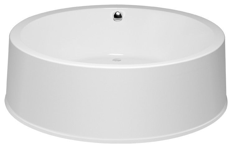 Malibu Addis Round Bathtub Biscuit, 69"x69"x21", Whirlpool