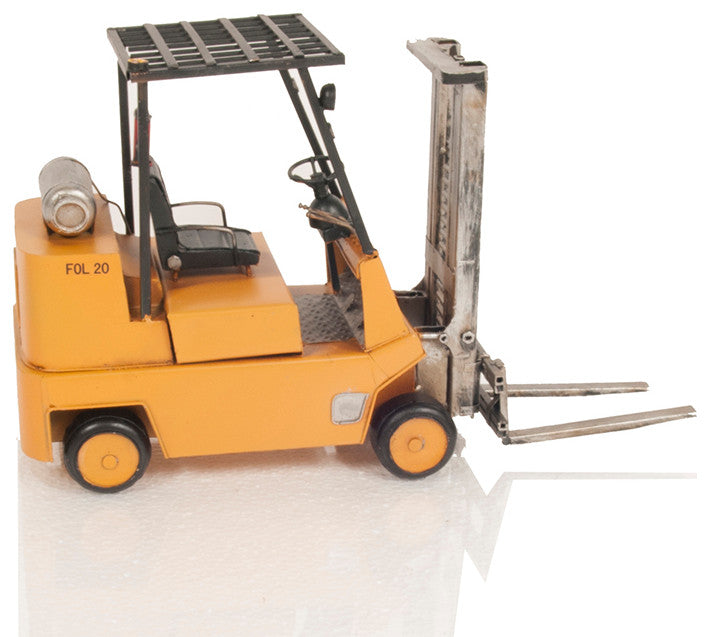 HANDMADE PROPANE FORKLIFT METAL Collectible Metal scale model Forklift