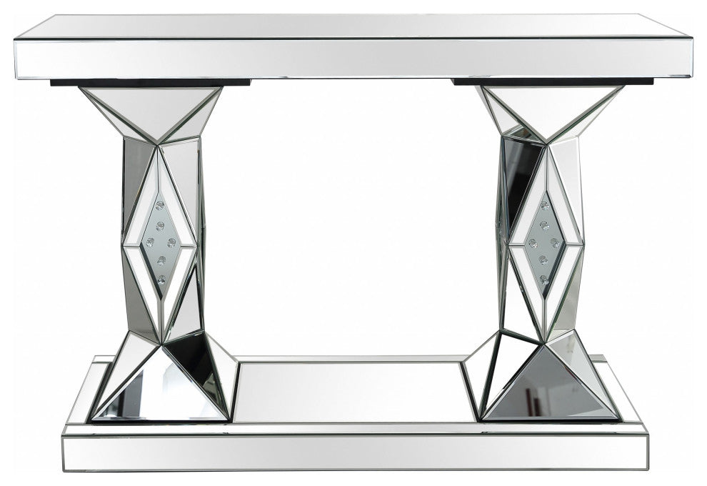 Silver Prism Console Table