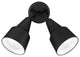 NICOR Double Cone Bullet Outdoor Flood Light Fixture, Black