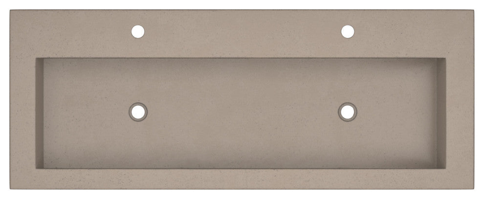 Trough 4819 Bathroom Sink, Earth, Single Faucet Cutout