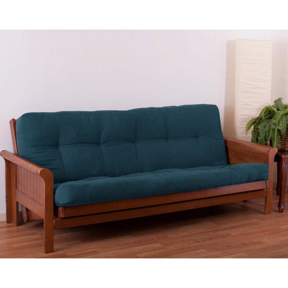 Blazing Needles Renewal 6" Twill Full Futon Mattress, Indigo