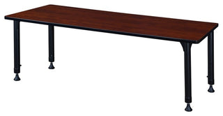 Kee 60"x30" Height Adjustable Classroom Table, Cherry