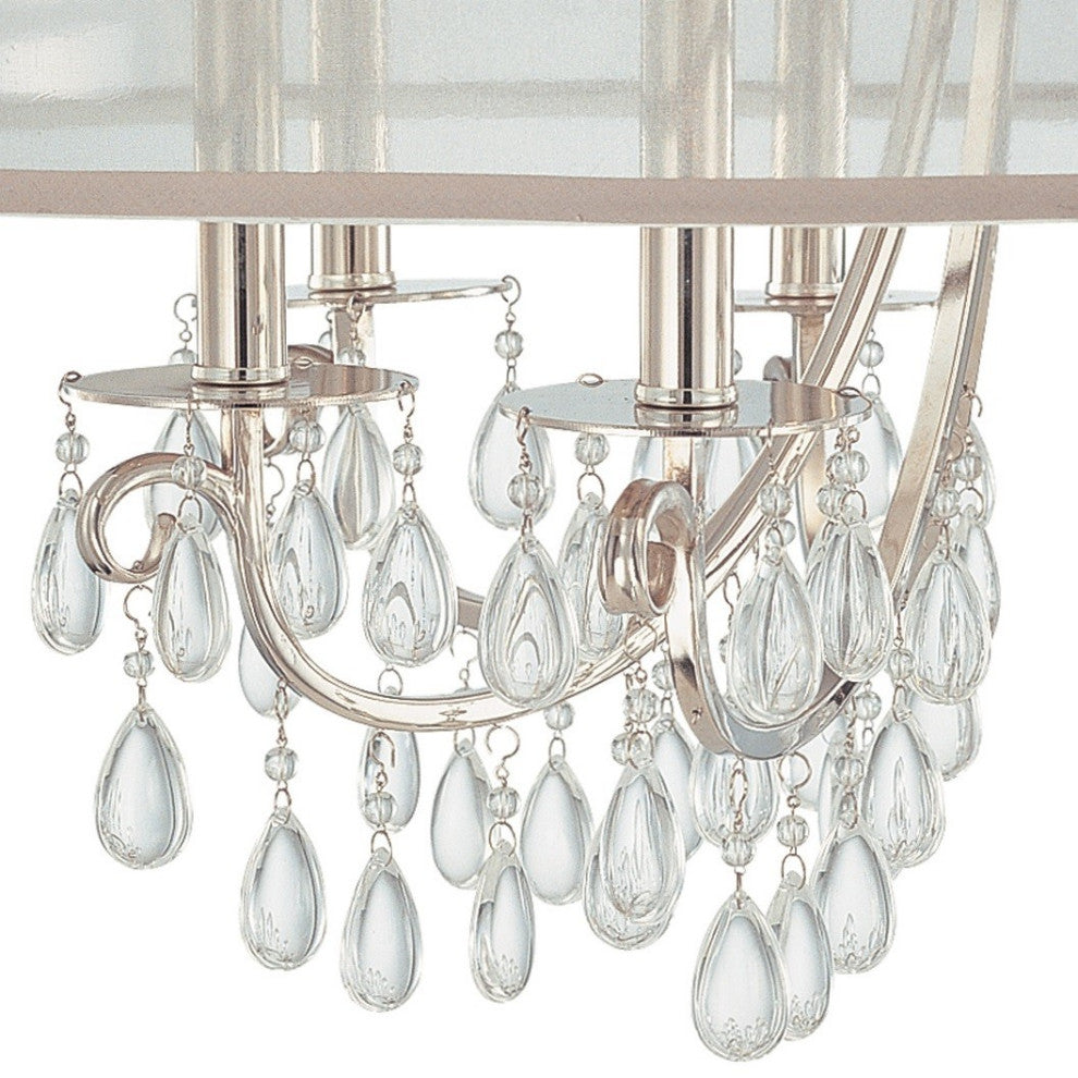 Crystorama Lighting Group 5628 Hampton 8 Light 32"W Crystal Drum - Polished