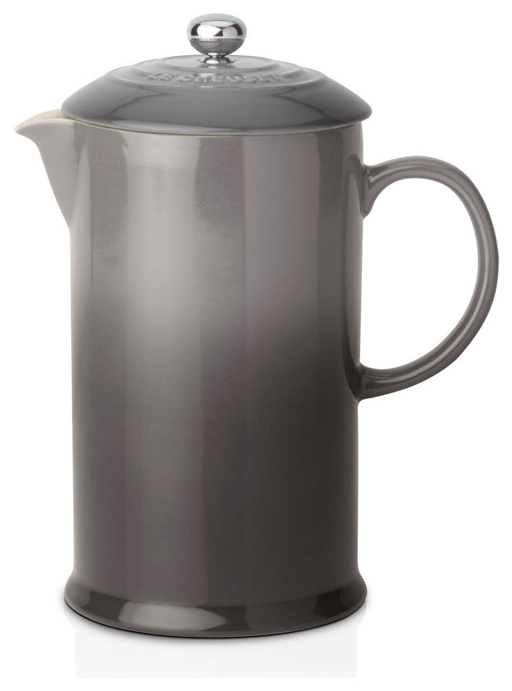 Le Creuset Stoneware Cafeteria With Metal Press, Flint