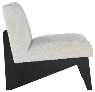 Chapman Boucle Fabric Accent Chair, Black
