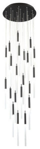Avenue Lighting Hf2021-Fr-Bk 21-Light Flush Mount Pendant Light, Black