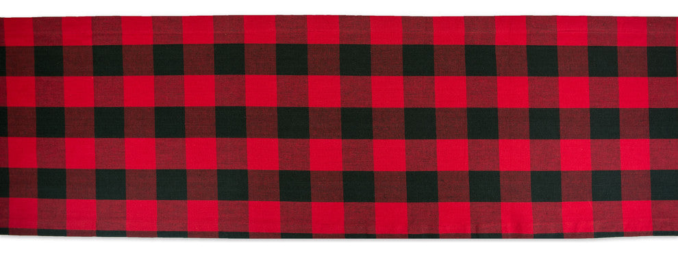 DII Red Buffalo Check Table Runner 14"x72"