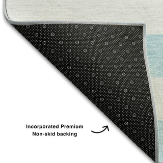 Premium Machine Washable Mayfield AMF528 Sky 9' x 12' Rug