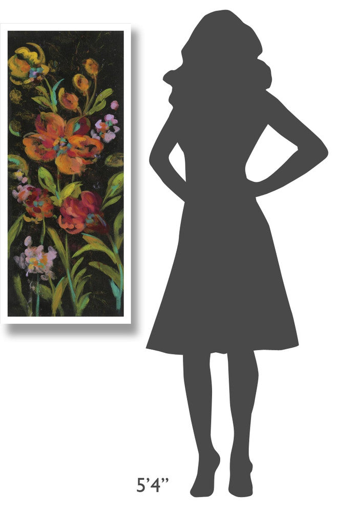 "July Garden Trio I" Digital Paper Print by Silvia Vassileva, 18"x42"