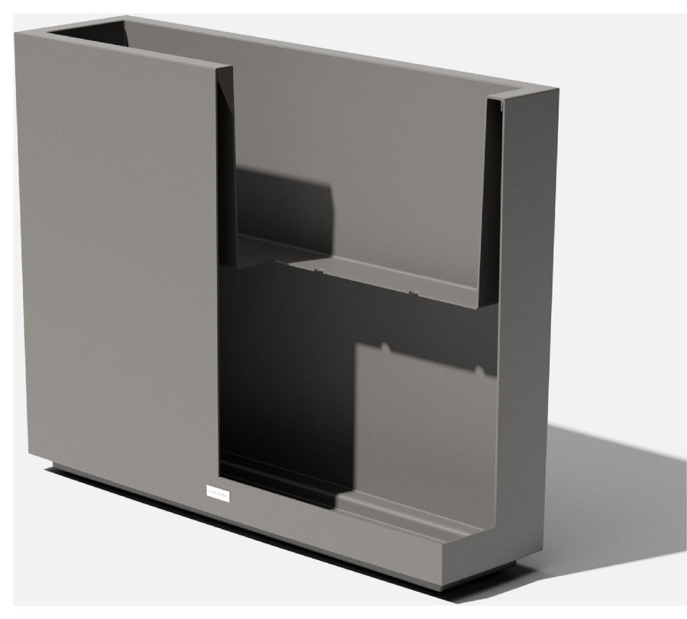 Veradek Block Series Span Planter, Grey, Medium