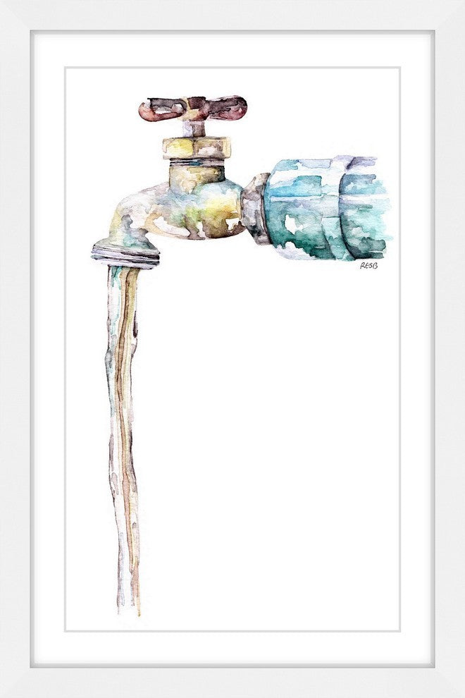 "Garden Spigot" Framed Print by Rachel Byler