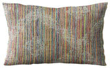 Plutus Multi-Color Diamond Abstract Luxury Throw Pillow, 26"x26"