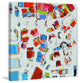 "View from Above" Painting Print on Wrapped Canvas, 18"x18"