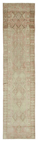 Rug N Carpet - Handwoven Oriental 2' 8" x 11' 2" Vintage Runner Rug