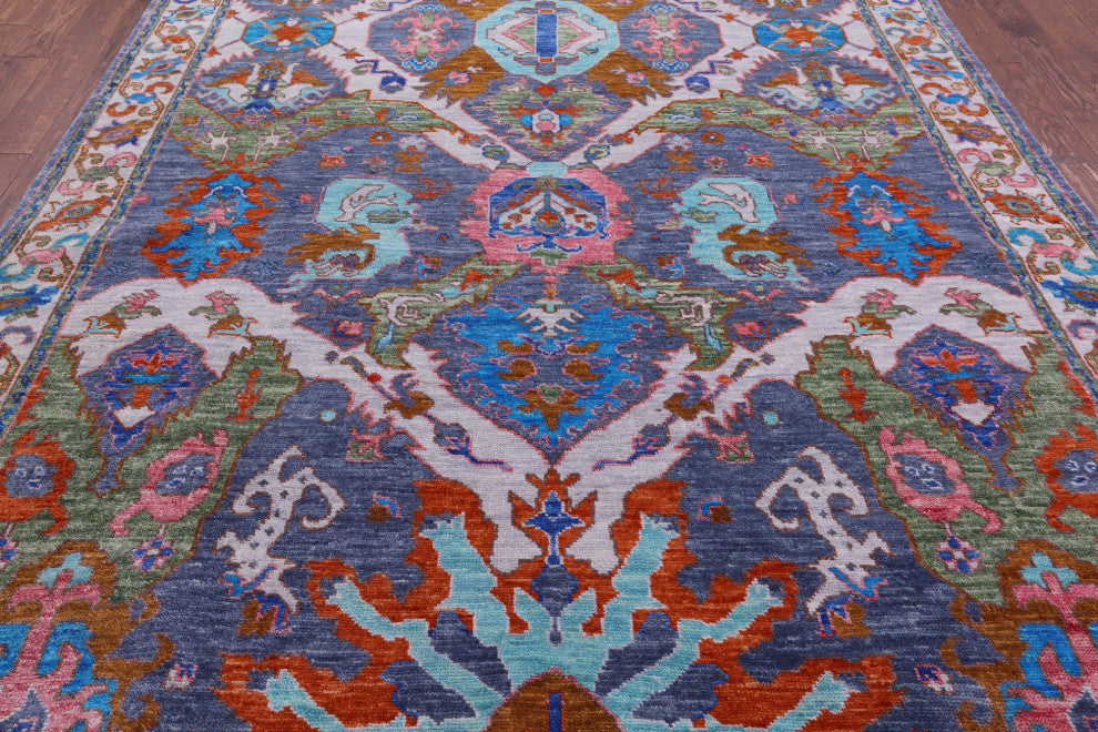 8' 2" X 10' 6" Turkish Oushak Handmade Wool Rug - Q15478