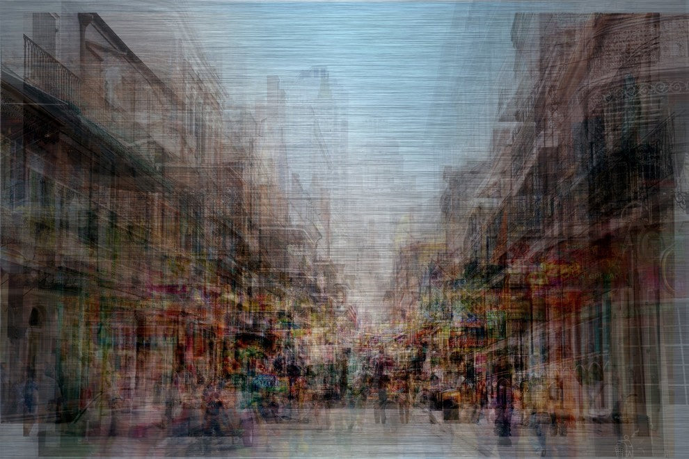 "French Origins" Painting Print, Brushed Aluminum, 45"x30"