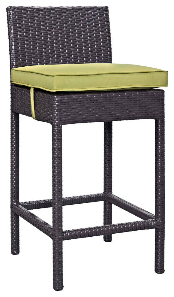 Espresso Peridot Convene 5-Piece Outdoor Patio Pub Set