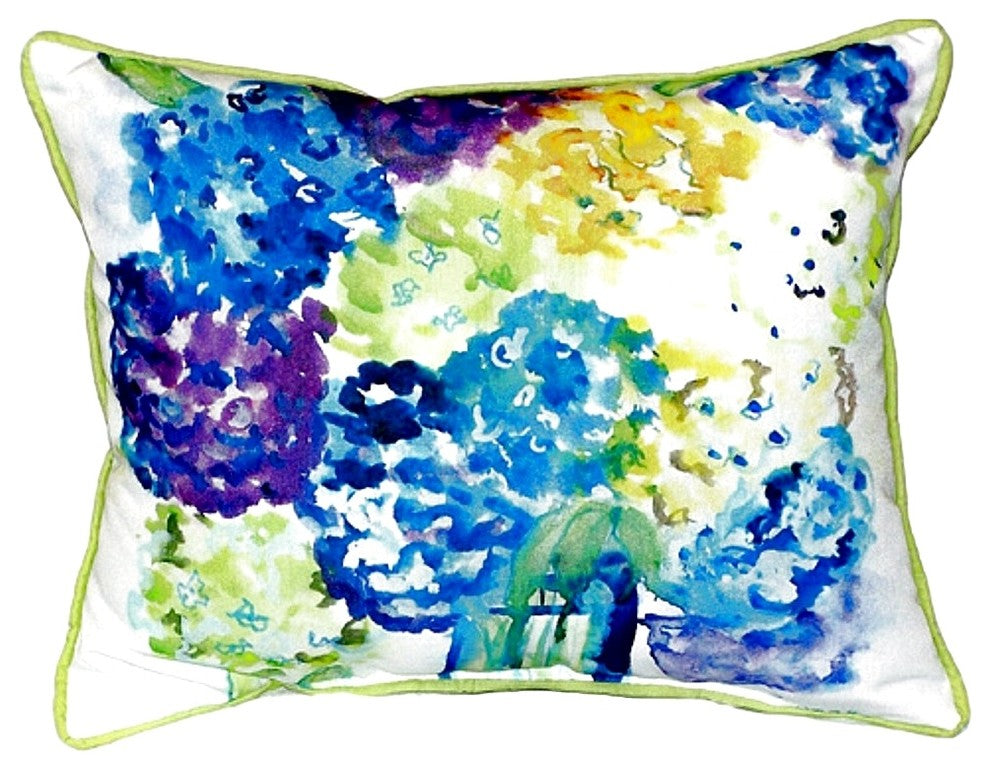 Betsy's Hydrangea Large Indoor/Outdoor Pillow 16x20